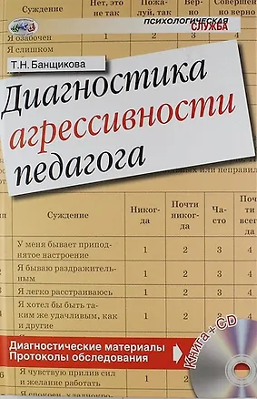 Книга Диагностика агрессивности педагога. Книга + CD ()