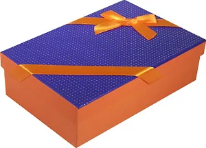 Коробка подарочная "Неон" фиолетовая 18*11*5см