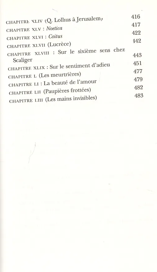 Книга Vie secrete (Паскаль Киньяр) — 5