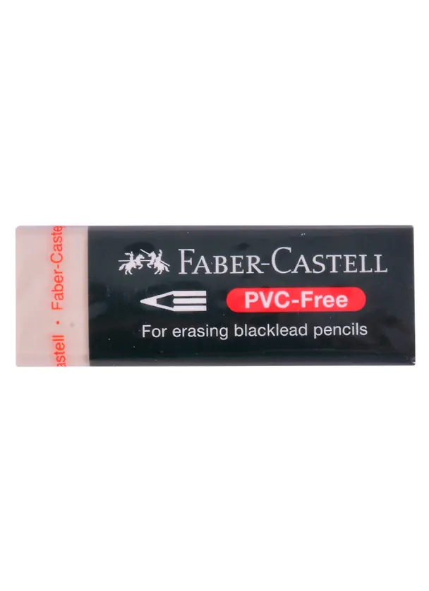 Ластик"PVC-free", прямоугольный, картонный футляр, 31*23*12мм, Faber-Castell 261615 — 1