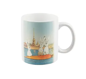 Кружка СПб Заячий остров (керамика) (330мл) (К2024-103)