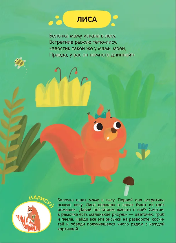 Книга Задания и задачки для малышей 2+. Белочка в лесу. Формы, счет (Мария Романова) — 6