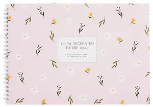 Альбом для рисования 40л А4 "April", розовый, карт.обл., спираль, ламинация, микротекстурирование