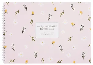 Альбом для рисования 40л А4 "April", розовый, карт.обл., спираль, ламинация, микротекстурирование 3085084