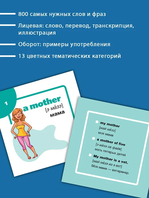 Книга 800 самых нужных английских слов и фраз. Флеш-карточки () — 6