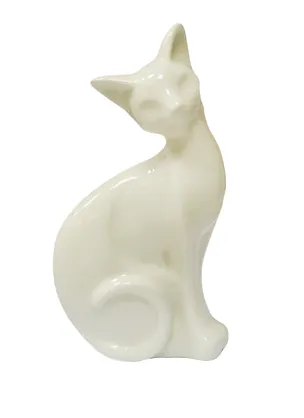 Фигурка Кошка белая (25см) (керамика) (390-473) 2440465