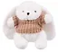 Мягкая игрушка Зайка белый в свитере (20см) (14-0753-202505-T23) — 3103138 — 1