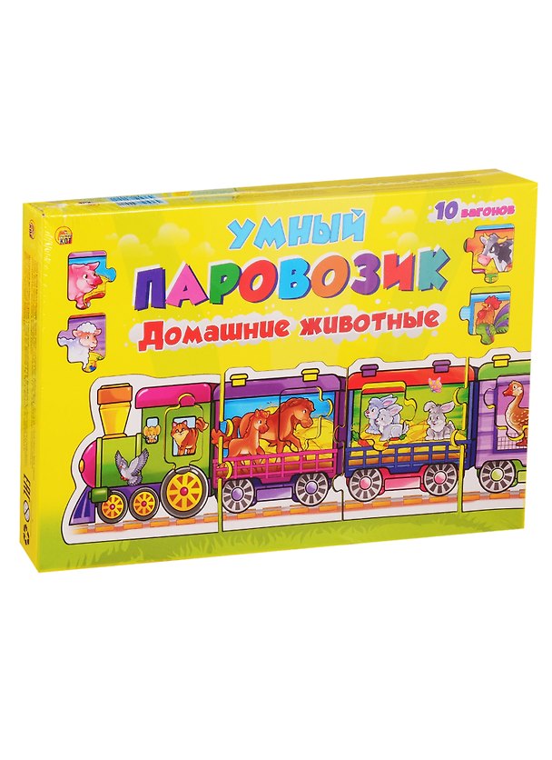 Игра-Пазл Умный паровозик Домашние животные (Арт. ИН-4241) 2788770 — 1