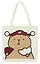 Сумка-шоппер вязаная Капибара в шапке (бежевая) (33х37) (12-12721-202411-B16) — 3076675 — 2