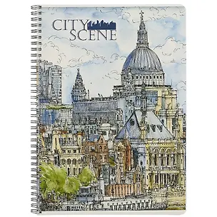 Тетрадь в клетку Academy Style, "Городской пейзаж", А4, 96 листов, в ассортименте 251827