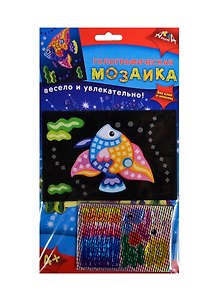 Мозаика голографическая А6 Рыбка (C2600-03) (4х72) (набор д/творчества) (4+) (упаковка)