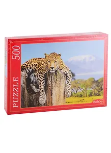 Пазл 500 эл. Леопард и вулкан ГИ500-7901