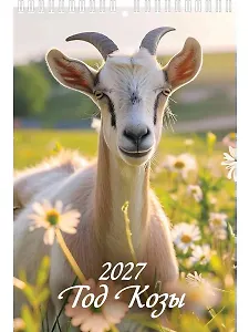 Календарь 2027г 170*250 "Год Козы. Вид 1" настенный, на спирали