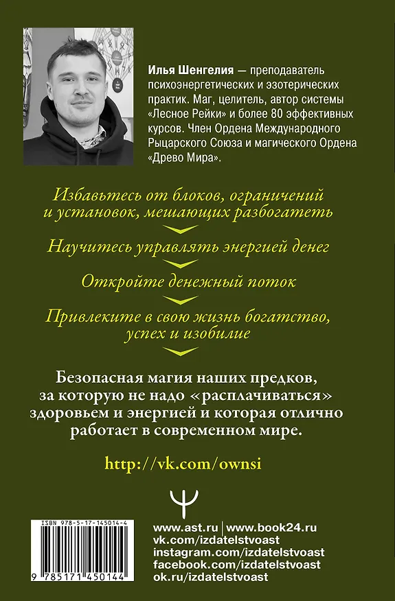 Книга Денежная магия. Как быстро привлечь богатство. Древние секреты, современные техники (Илья Шенгелия) — 2