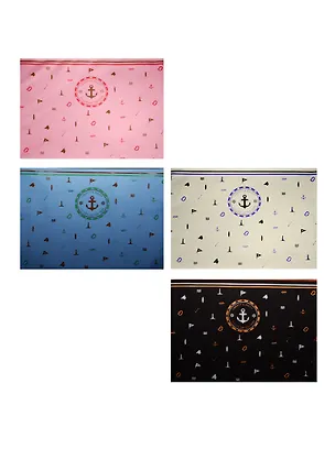 Папка на молнии А4 "Якорь", ткань, ассорти, Black Ant 239809