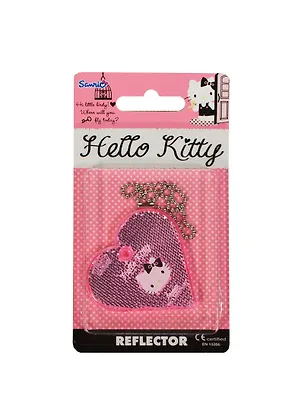Световозвращающая подвеска Coreflect Hello Kitty сердце розовый (51202) 2426438