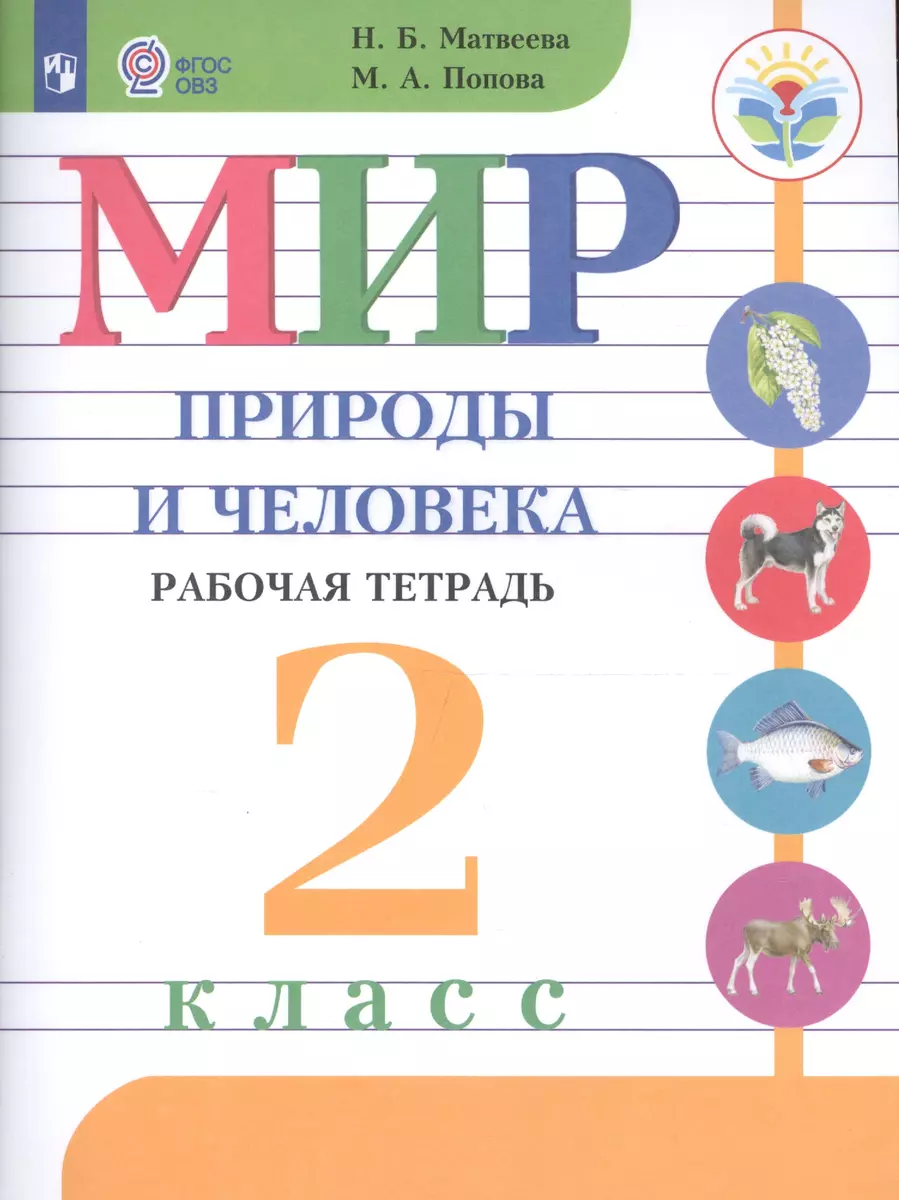 Мир природы и человека. 2 класс. Рабочая тетрадь (для обучающихся с  интеллектуальными нарушениями) (Наталия Матвеева, Мария Попова) - купить  книгу с доставкой в интернет-магазине «Читай-город». ISBN: 978-5-09-058465-4