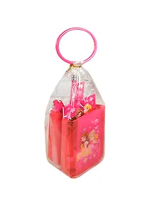 Набор канцелярский "Принцессы" (пенал пласт., ручка авт., карандаш ч/гр, точилка, ластик, блокнот), инд.уп., подвес, Disney