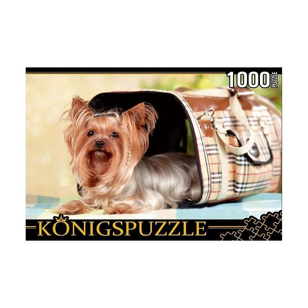 Пазл Königspuzzle 1000 эл.68,5*48,5см. Йоркширский терьер КБК1000-6468 404261 — 1