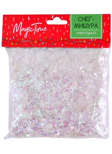 Искусственный снег в пакете (радужный) (полипропилен) (80 г)