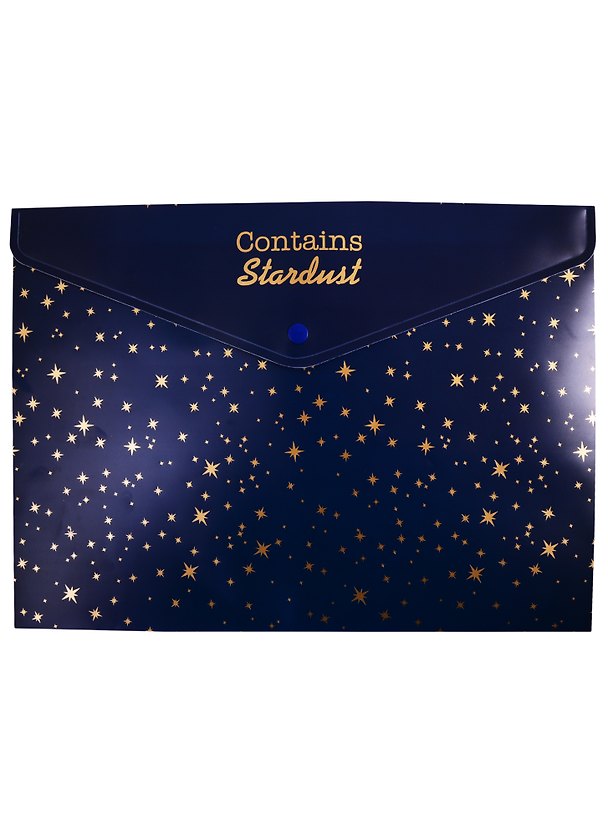 Папка -конверт «Contains Stardust» А4 на кнопке 254401 — 1