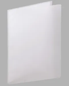 Папка 20ф А5 "Transparent" пластик, серая