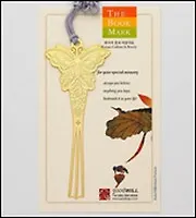 Закладка для книг из сверхтонкой стали. Цвет золото (BM-18) (Мир Бижу)