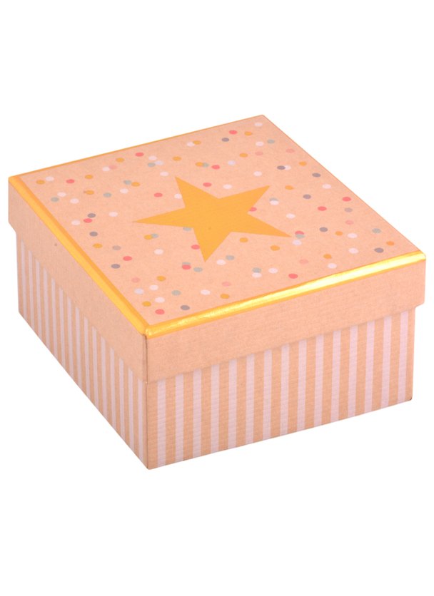 Коробка подарочная "Звездочка" 13*13*7,5см, картон 261258 — 1