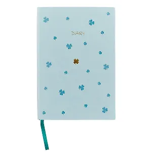 Ежедневник «Be lucky!», голубой, недатированный, А5