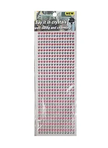 Стразы -бусины большие (1461-4A/9) (белые/розовые)