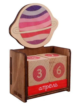 Календарь вечный Планета розовая (6,3х10,4х3,5)  (ВК2020-21) 2787975