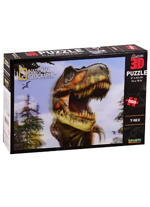Пазл Super 3D, Ти-Рекс (T-Rex ) 500 эл.,61*46см. 10175 2712577