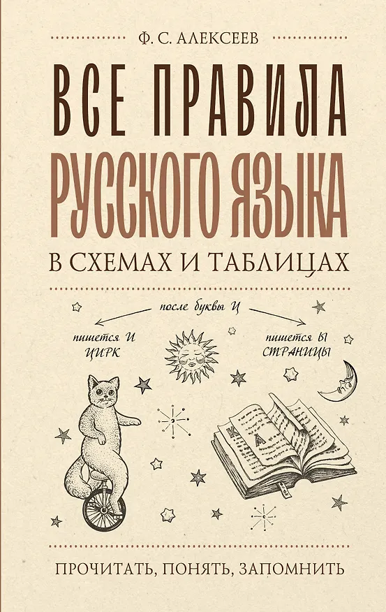 Книга Все правила русского языка в схемах и таблицах (Филипп Алексеев) — 1
