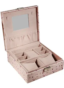 Шкатулка для драгоценностей с зеркалом Девочка (21х21х8) кожзам (6711019)