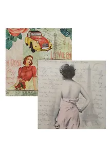 Набор салфеток для декупажа Жизнь в розовом свете (2065/LU181420) (2шт) (упаковка)