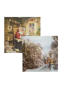 Набор салфеток для Декупажа Ждем Санту (611325/33304615) (2шт) (упаковка)
