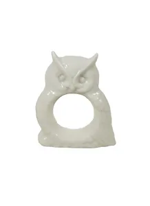 Фигурка декоративная Сова фаянс (2,6x5,9x9,8) (36764)