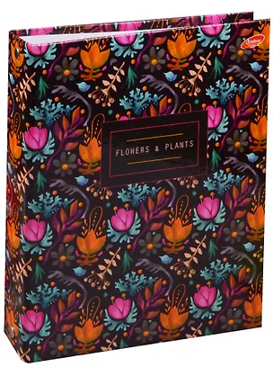Тетрадь на кольцах «Flowers and Plants» 100 листов в клетку, А5, сменный блок - Academy Style 244161