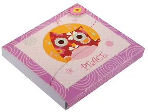 Блок для записей с магнитом "Сова. Peace" 2488341