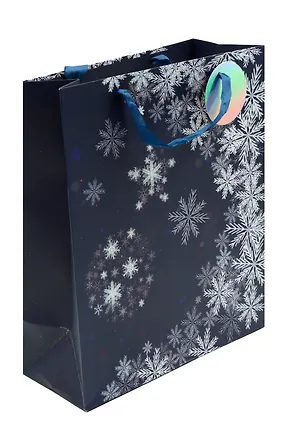 Пакет А3 42*32*11.5 "Снежинка" НГ, бум.мат.ламинат 3040742