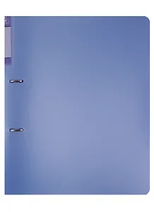 Папка 2 кольца A4 "Gems" голубой, пластик 0,7мм, торц.карман