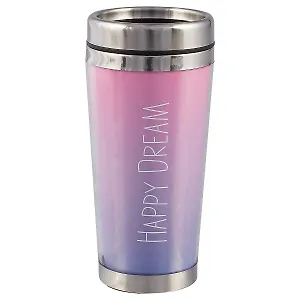 Термостакан Happy dream (фиолетовый градиент) (пластик) (400мл)