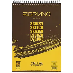 Блокнот для эскизов «Schizzi», 100 листов, А3