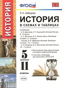 История в схемах и таблицах. 5-11 классы. ФГОС (к новым учебникам)
