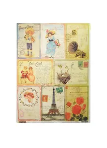 Рис. бумага для декупажа Craft Premier Винтажные открытки (CP00140) (А3) (25г/м) (упаковка)