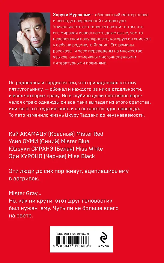 Книга Бесцветный Цкуру Тадзаки и годы его странствий (Харуки Мураками) — 2