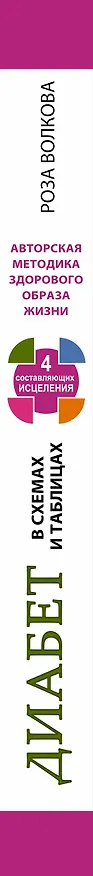 Книга Диабет в схемах и таблицах. 4 составляющих исцеления (Роза Волкова) — 3