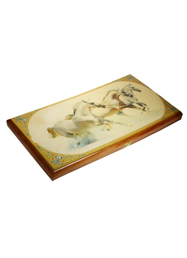Нарды средние Лошади (50х25х4) (123-014) 2500224 — 1