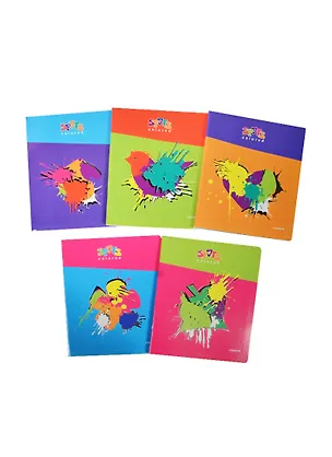 Тетрадь в клетку Полиграфика, "Клякса", 96 листов, в ассортименте 236976