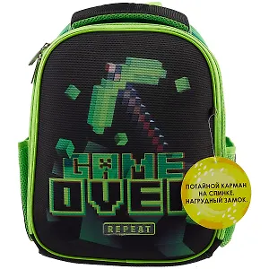 Ранец Hatber, "Ergonomic. Game over", 1 отделение 3 кармана